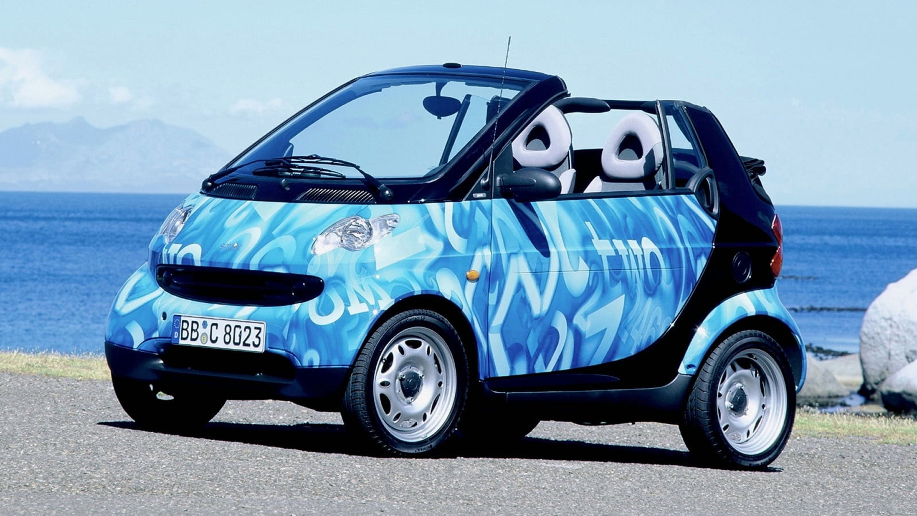 Smart 2000 2000 Smart City Cabrio Car - 24x36 Inch Laminated Poster - Stunning ...