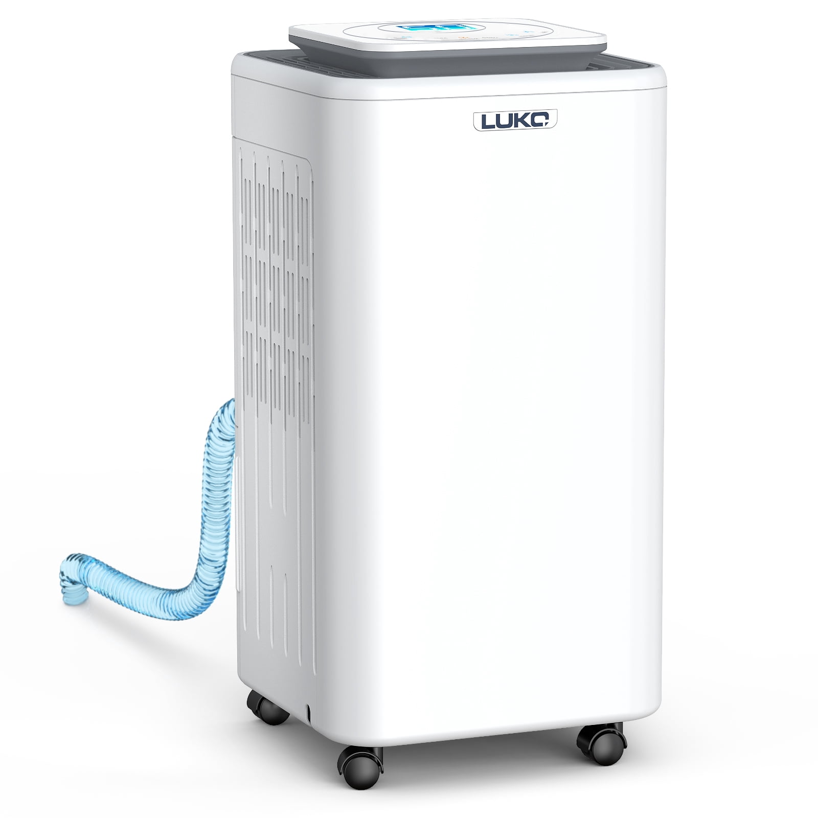 2000 Sq. Ft Dehumidifiers for Large Room and Basements, 30 Pints Dehumidifier with Drain Hose, Auto or Manual Drainage, 0.528 Gallon Water Tank, Auto Defrost, Dry Clothes Function, 24H Timer