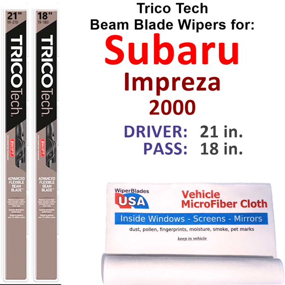 2000 Subaru Impreza Beam Blade Wipers (Set of 2)