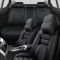 thumbnail image 1 of 2000 for TOYOTA 4RUNNER Seat Cover, Faux Leather Full Set of 5 Seats With a Headrest and Lumbar Support Waterproof, Black Car Seat Covers, Give Your Interior a New Look, 1 of 7