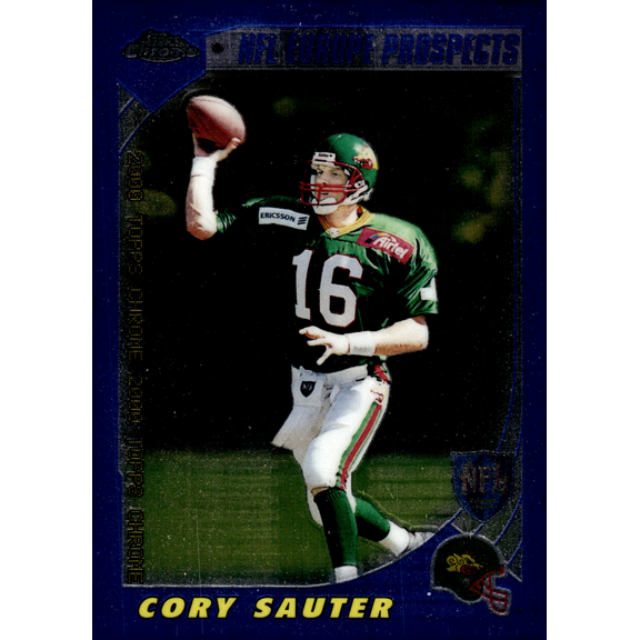 2000 Topps Chrome Cory Sauter #221 Blue Refractor