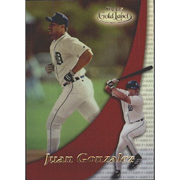 2000 Topps Gold Label Class 3 #45 Juan Gonzalez MLB Baseball Trading Card