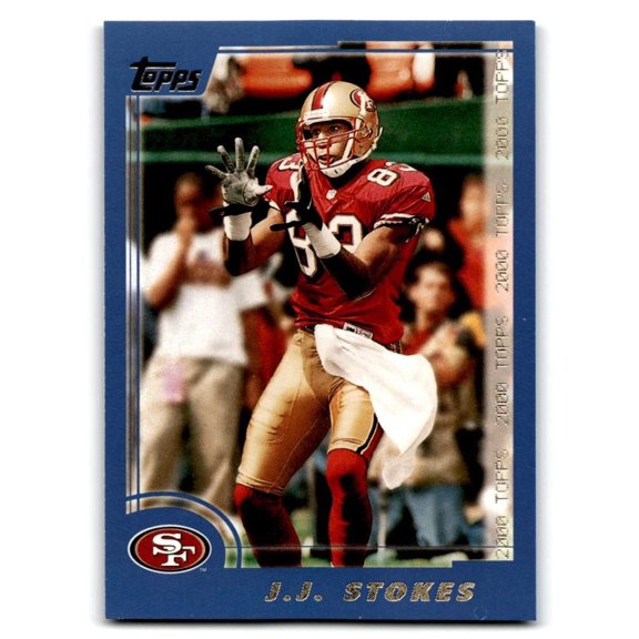 2000 Topps J.J. Stokes #123 San Francisco 49ers Football Card San Francisco 49ers NFL FOOTBALL Trading Card
