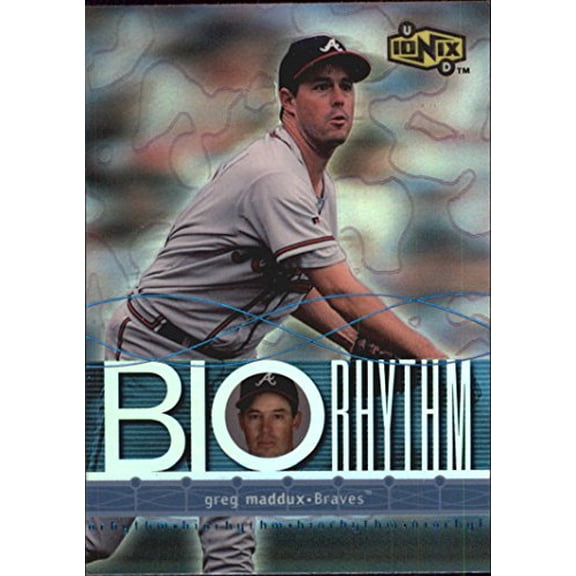2000 UD Ionix BIOrhythm #B12 Greg Maddux MLB Baseball Trading Card