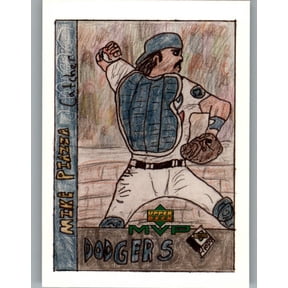 2000 Upper Deck MVP Draw Your Own Card #DT18 Mike Piazza MLB Baseball Trading Card