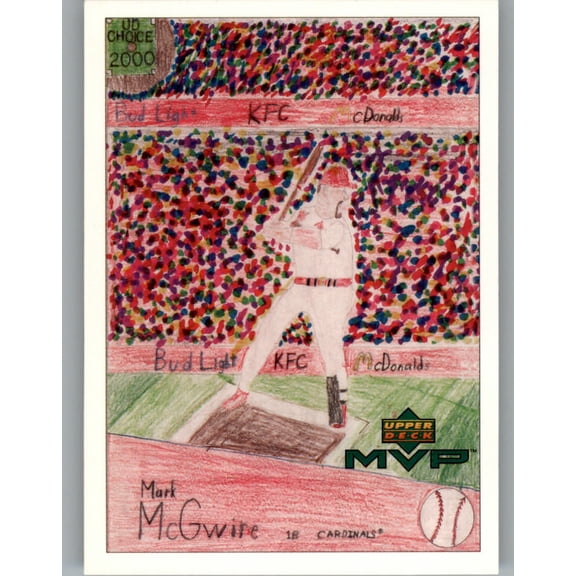 2000 Upper Deck MVP Draw Your Own Card #DT30 Mark McGwire MLB Baseball Trading Card