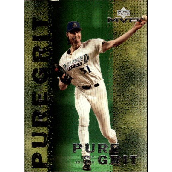 2000 Upper Deck MVP Pure Grit #G10 Randy Johnson MLB Baseball Trading Card