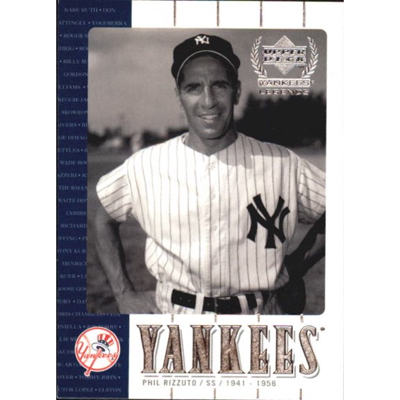 2000 Upper Deck Yankees Legends #11 Phil Rizzuto MLB Baseball Trading Card