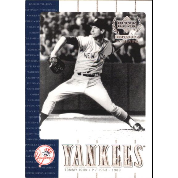 2000 Upper Deck Yankees Legends #35 Tommy John MLB Baseball Trading Card