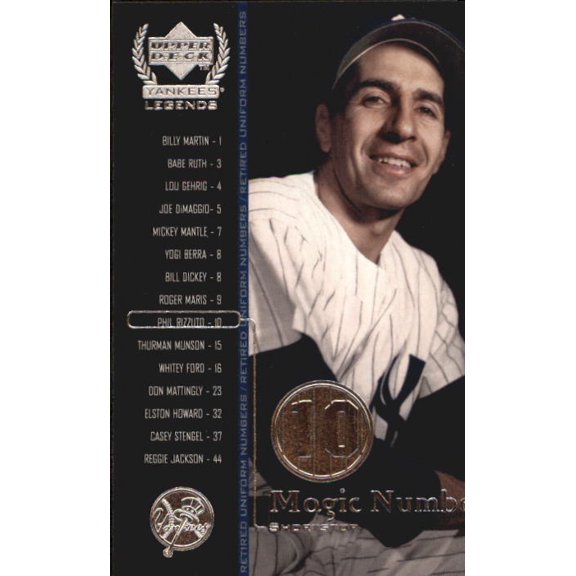 2000 Upper Deck Yankees Legends #59 Phil Rizzuto MN MLB Baseball Trading Card