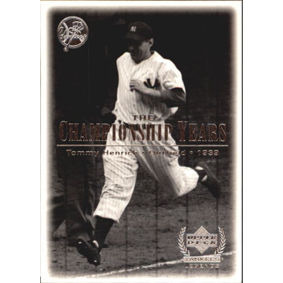 2000 Upper Deck Yankees Legends #73 Tommy Henrich '39 TCY MLB Baseball Trading Card