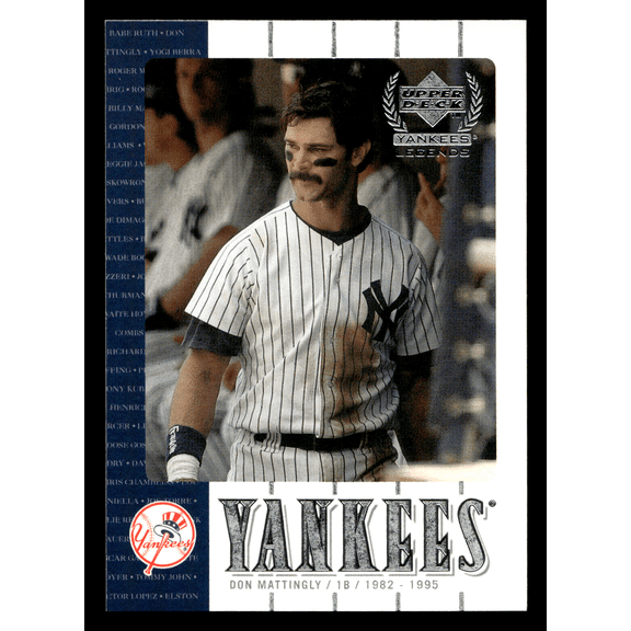 Don Mattingly 2000 Upper Deck Yankees Legends #6 MLB New York Yankees Baseball Trading Card