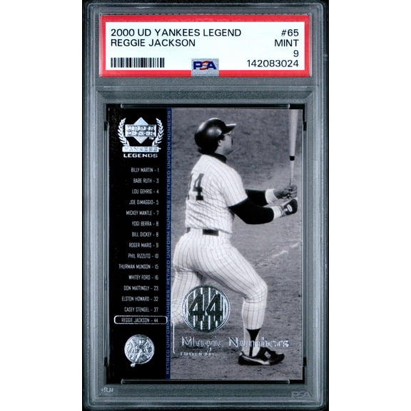 2000 Upper Deck Yankees Legends Reggie Jackson #65 PSA 9