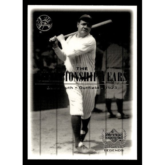 2000 Upper Deck Yankees Legends Championship Years Babe Ruth #66 MLB Baseball Trading Card