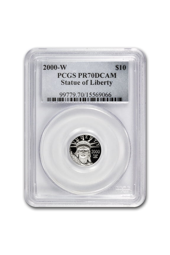 2000-W 1/10 oz Proof American Platinum Eagle PR-70 PCGS