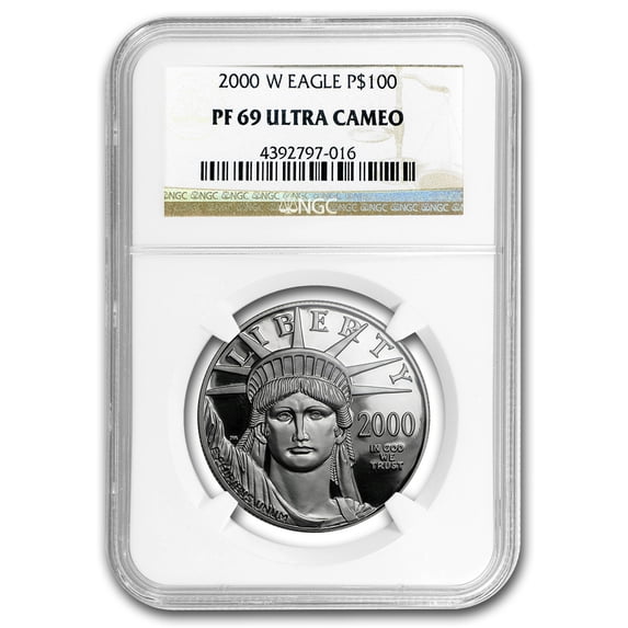 2000-W 1 oz Proof American Platinum Eagle PF-69 NGC