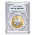 thumbnail image 1 of 2000-W Gold/Platinum $10 Commem Library of Congress MS-69 PCGS, 1 of 3