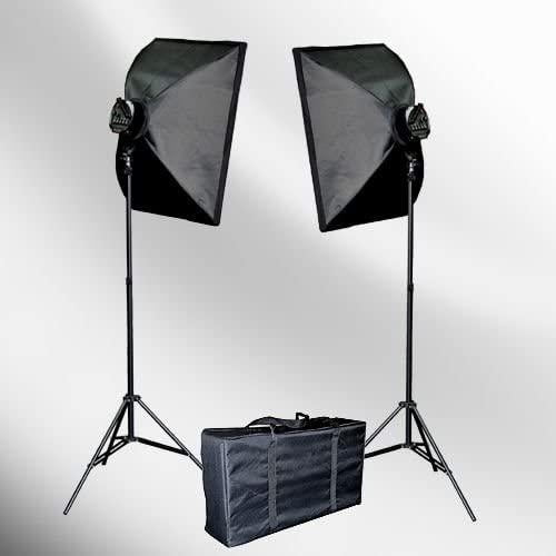 2000 Watt Lighting Studio Portrait Kit with Carrying Case