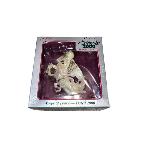 2000 Wings of Peace (Angels) Carlton Cards Christmas Tree Ornament CXOR-303A