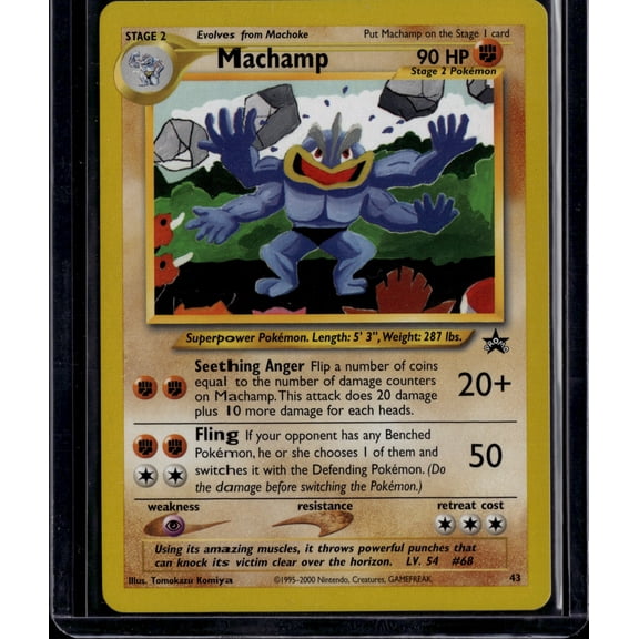 2000 Wizards Machamp Black Star Promo #43