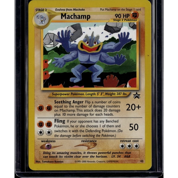 2000 Wizards Machamp Black Star Promo #43