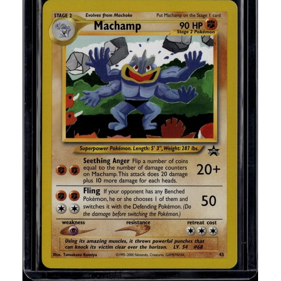 2000 Wizards Machamp Black Star Promo #43