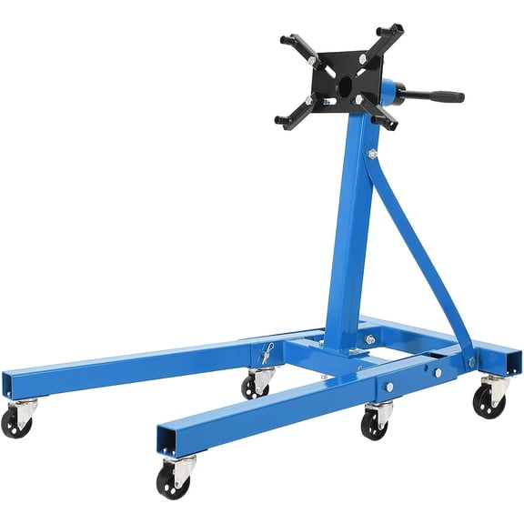 2000 lb Foldable Engine Stand with 360 Rotating Head 4 Adjustable Arms for Auto Repair