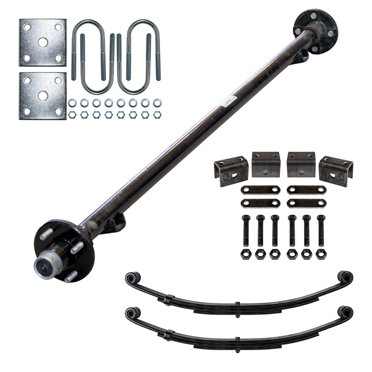Boat Trailer Leaf Spring Round Axle U-Bolt Kit Stainless 1/2" X 2 3/8" X 5 3/8