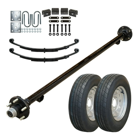 2000 lb Single Axle TK Trailer Kit - 2K Capacity (Original Series), 71" Hubface 58" Spring Center / 5x4.5 Bolt Pattern