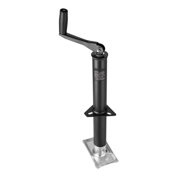 2000 lbs A-Frame Trailer Jack with Handle and Rectangular Footpad,15-inch Vertical Travel,Ideal for RVs,Horse Trailers,Utility Trailers and Yachts