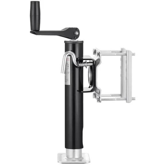 2000 lbs Heavy Duty Swivel Trailer Jack with 10" Lift and Handle for RV,Horse,Utility,and Yacht Trailers-Easy Bolt-On Installation