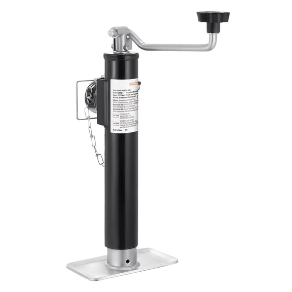 2000 lbs Swivel Trailer Jack,10" Lift Weld-on Pipe Mount with Handle for Utility,RV,Horse,and Boat Trailers