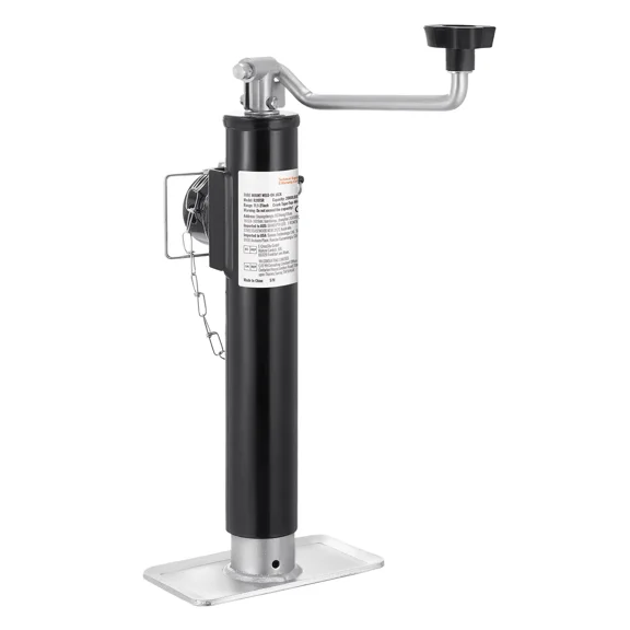 2000 lbs Trailer Jack with Pipe-Mount Swivel,10" Lift Weld-on Jack Stand for RVs,Horse Trailers,Utility Trailers,and Yachts