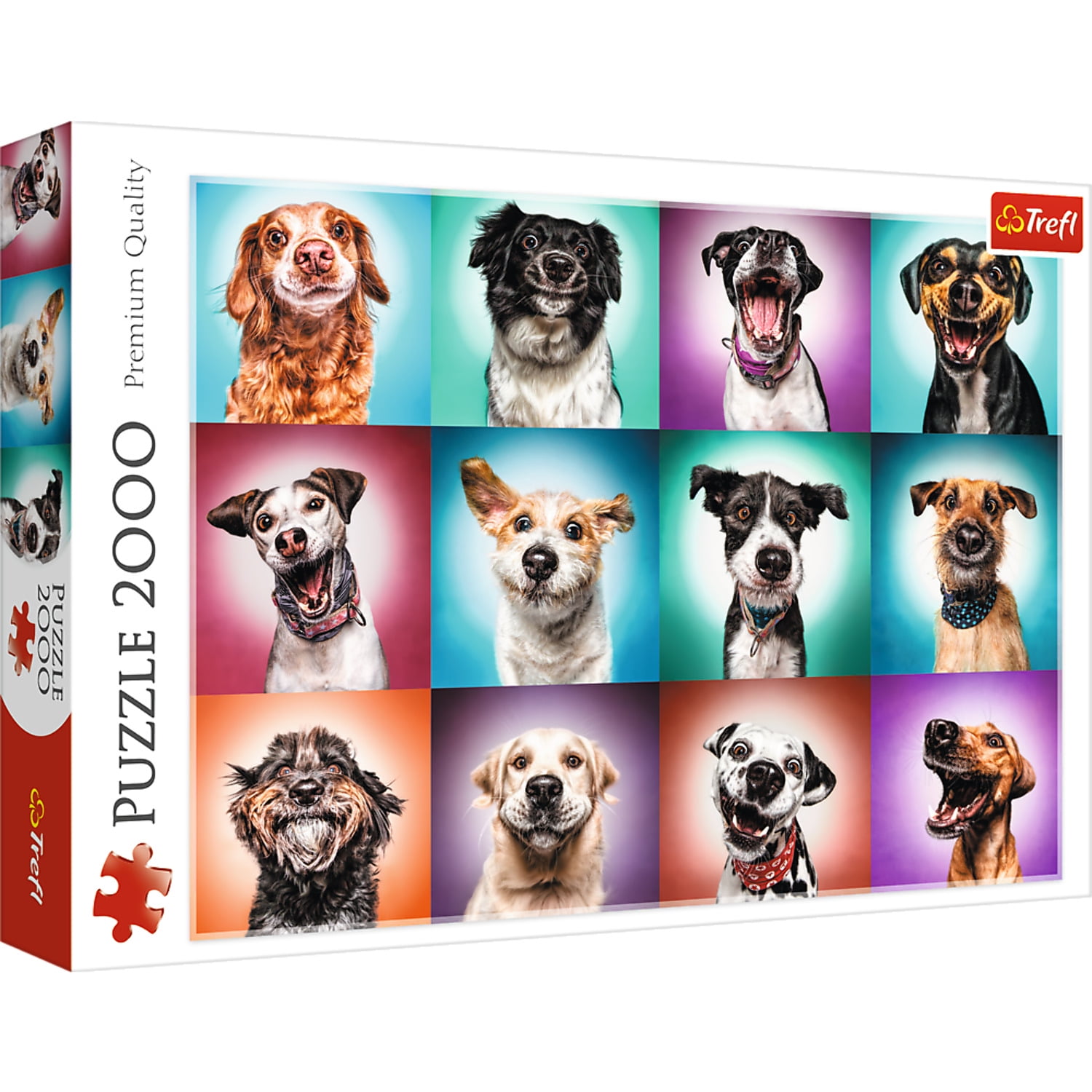 2000 piece Jigsaw Puzzles - Funny dog portraits II, Pets Puzzle, Adult Puzzles, Trefl 27119