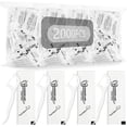 thumbnail image 1 of 2000 piece individually packaged floss, disposable floss picks, suitable for home, travel, restaurants, offices, schools dental cleaning oral care, 1 of 4