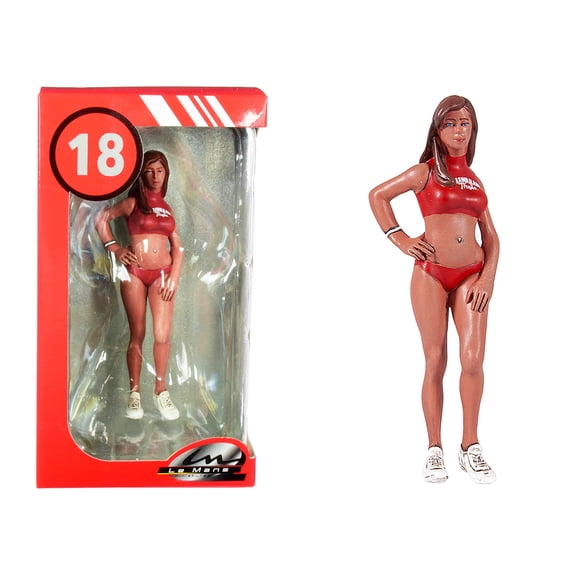 2000's Julia "Miss Hawaiian Tropic" Figurine for 1/18 Scale Models by Le Mans Miniatures