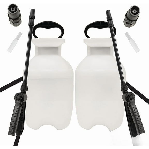 20000 Made in USA 1 -Gallon Lawn and Garden Pump Pressured Sprayer, for Spraying Plants, Garden Watering, Weeds and Pests, Polypropylene, Translucent White