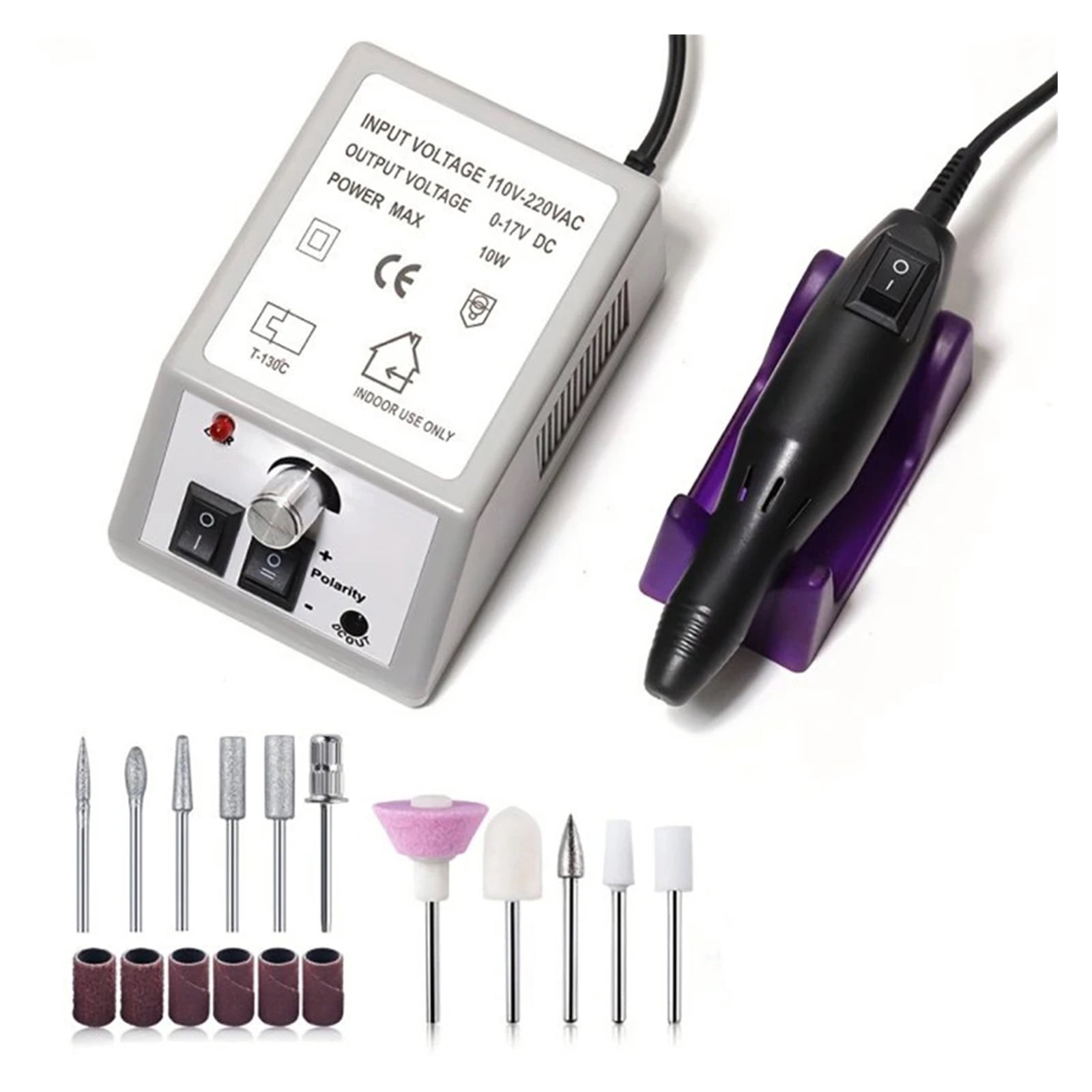 20000 RPM Manicure Drill Machine Set Electric Nail Drill Machine Gel Polish Remover Portable Nail Polisher Equipment