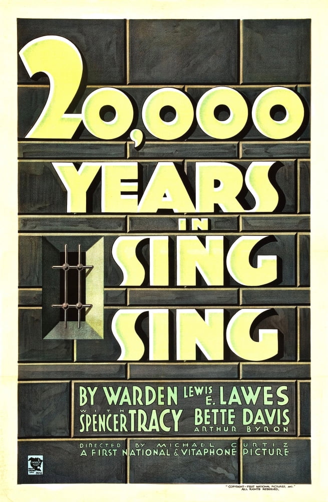 20000 Years In Sing Sing U Canvas Art - (11 x 17)