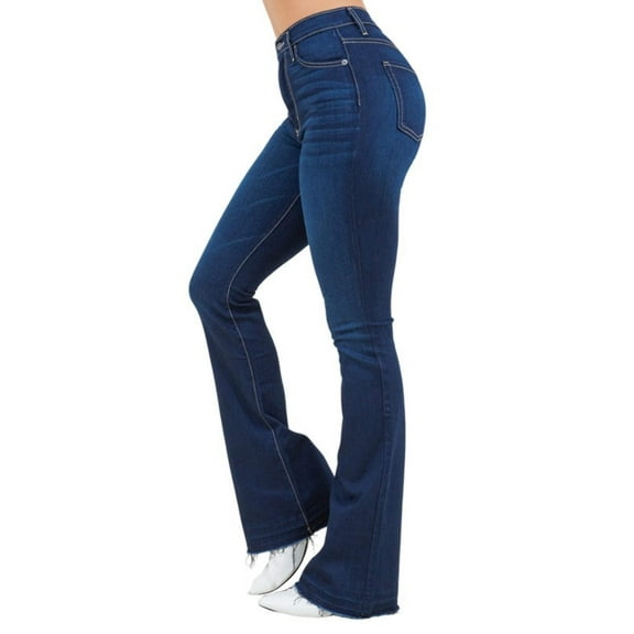 Judy Boot Cut Jean in Dark Blue Denim