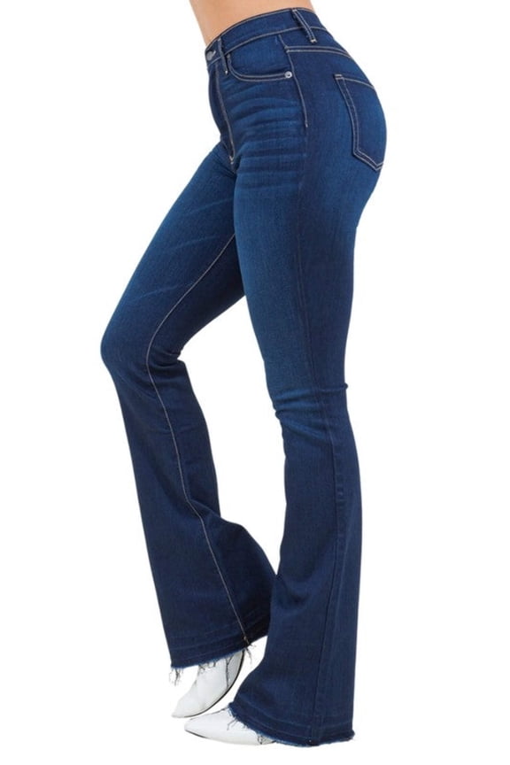 Judy Boot Cut Jean in Dark Blue Denim