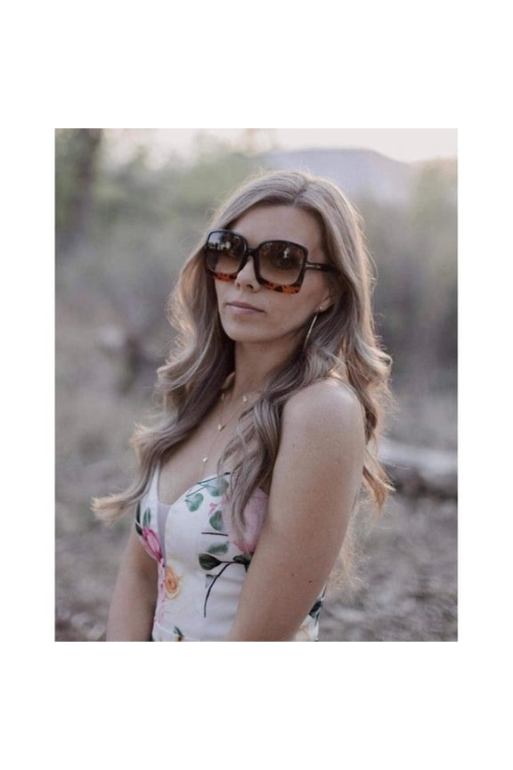 Tortoise Megan Oversized Gradient Sunglasses