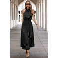 thumbnail image 1 of Halter Polka Dot Polka Dot Maxi Dress, 1 of 9