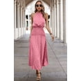 thumbnail image 1 of Halter Polka Dot Polka Dot Maxi Dress, 1 of 8