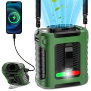 20000RPM Strong Airflow Waist Fan, Portable Fan, 5 Speeds Hands Free Hanging Neck Fan, Clip on Wearable Belt Personal Fan, for Camping,Outdoor,Jobsite