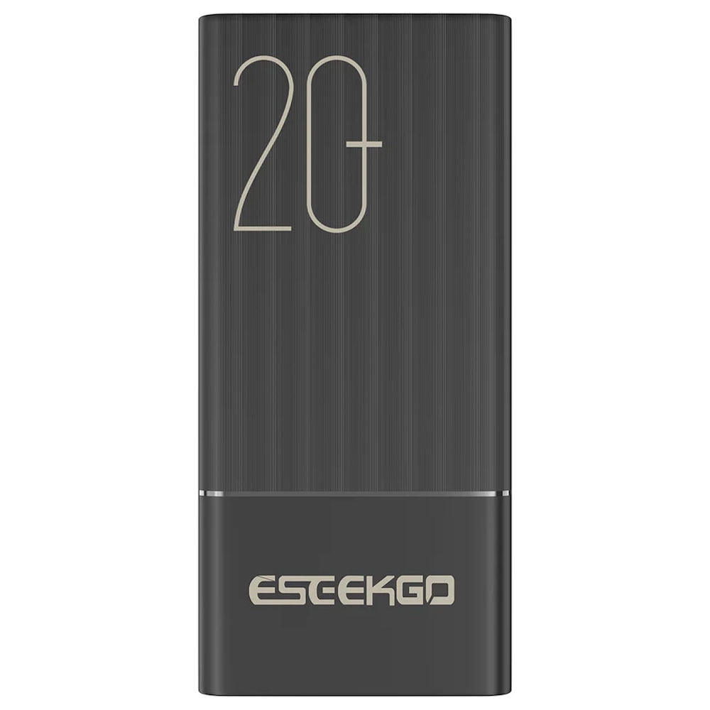 20000mAh 20W PD Power Delivery + 22.5W Quick Charge Fast Charging High-Capacity Power Bank Battery Charger - Black