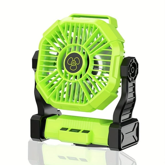 20000mAh 3-in-1 Camping Fan - Rechargeable LED Lantern & Tent Fan with Timer, Hooks for Outdoor Use, Power Outages, BBQ, Travel, Wild Camping & Parties