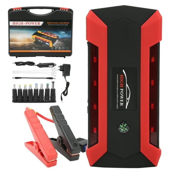 20000mAh Car Jump Starter LED Light 4USB 12V 1000A with Flashlight Power Bank for ATV UTV  100‑240V ﻿