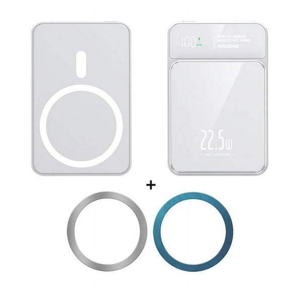 20000mAh Magnetic Wireless Power Bank 22.5W Fast Charging for iPhone 15 for Xiaomi for Samsung Powerbank Portable Charger Spare Battery (WHITE,20000mah)