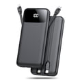 thumbnail image 1 of 20,000mAh Portable Charger with Built-in Cables,22.5W Fast Portable Charger Power Bank with USB-C, Battery Pack with LED Display Compatible with iPhone and Android Phone,Hiking,Travel Essentials, 1 of 8